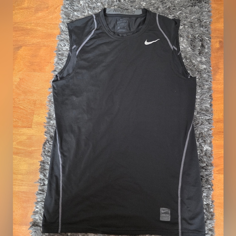 Nike Pro Men's Dri-FIT Slim Sleeveless Shirt SizeS T3 - Picture 4 of 7